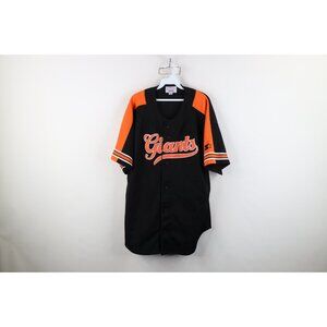 Vtg 90s Starter Mens 2XL Spell Out Script San Francisco Giants Baseball Jersey